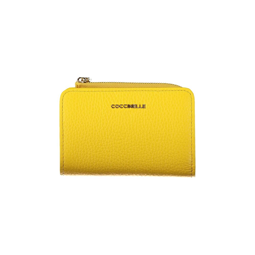 Coccinelle Yellow Leather Women Wallet Coccinelle