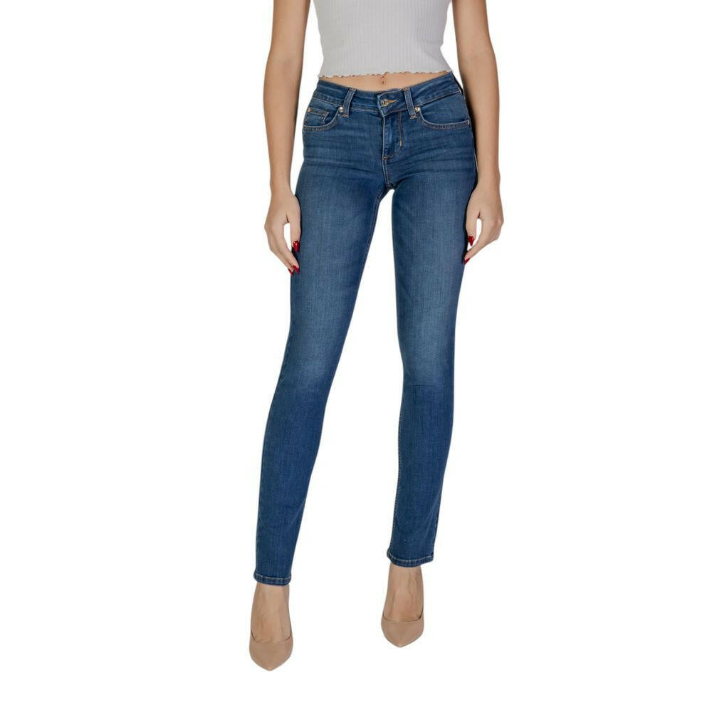Liu Jo Blue Cotton Slim Fit Jean Liu Jo