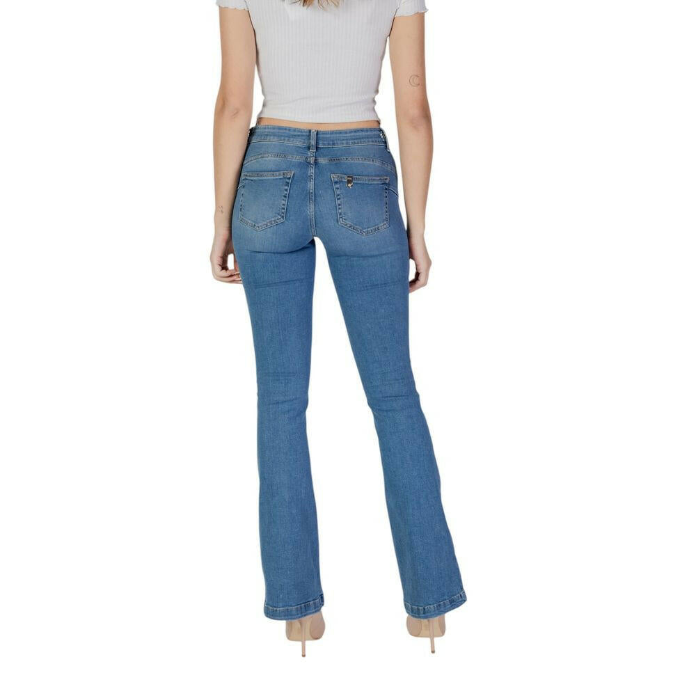 Liu Jo Light Blue Cotton Bootcut Jean Liu Jo