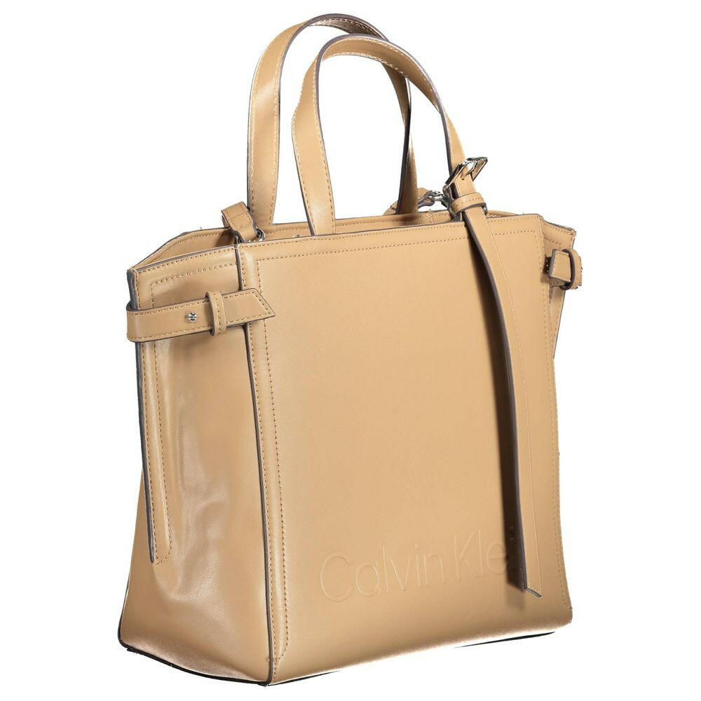 Calvin Klein Brown Polyester Women Handbag Calvin Klein