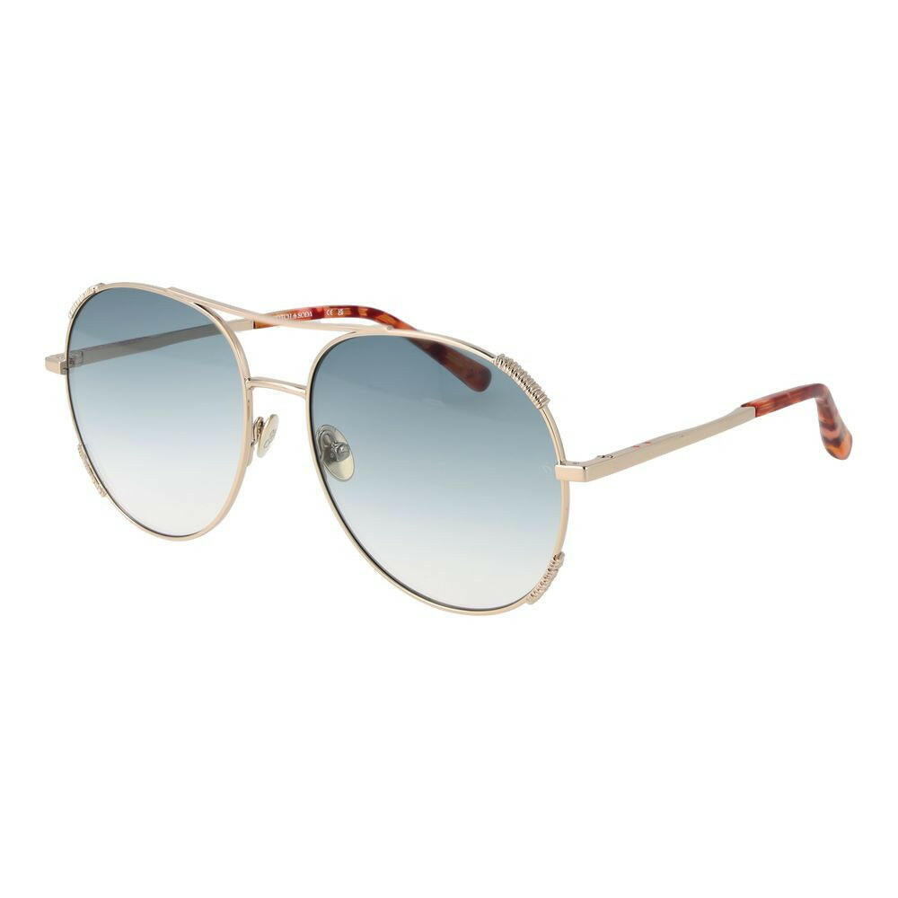 Scotch & Soda Gold Women Sunglass Scotch & Soda