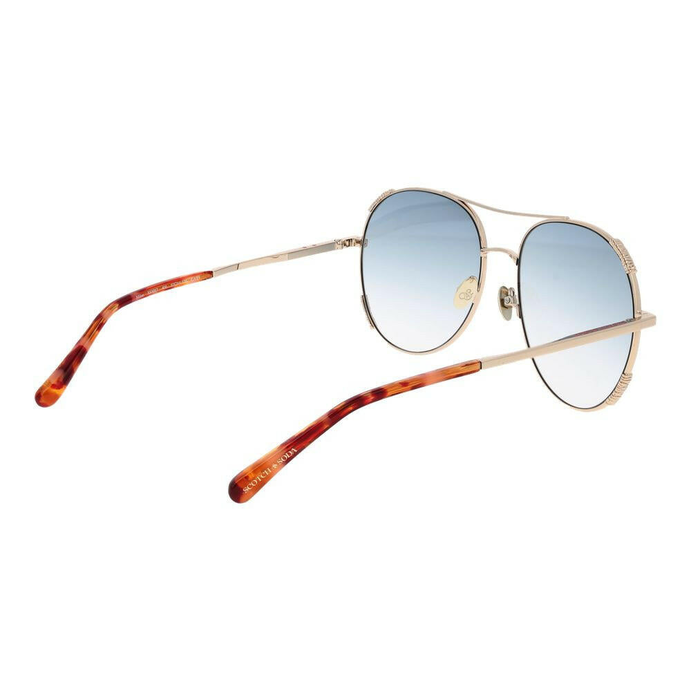 Scotch & Soda Gold Women Sunglass Scotch & Soda