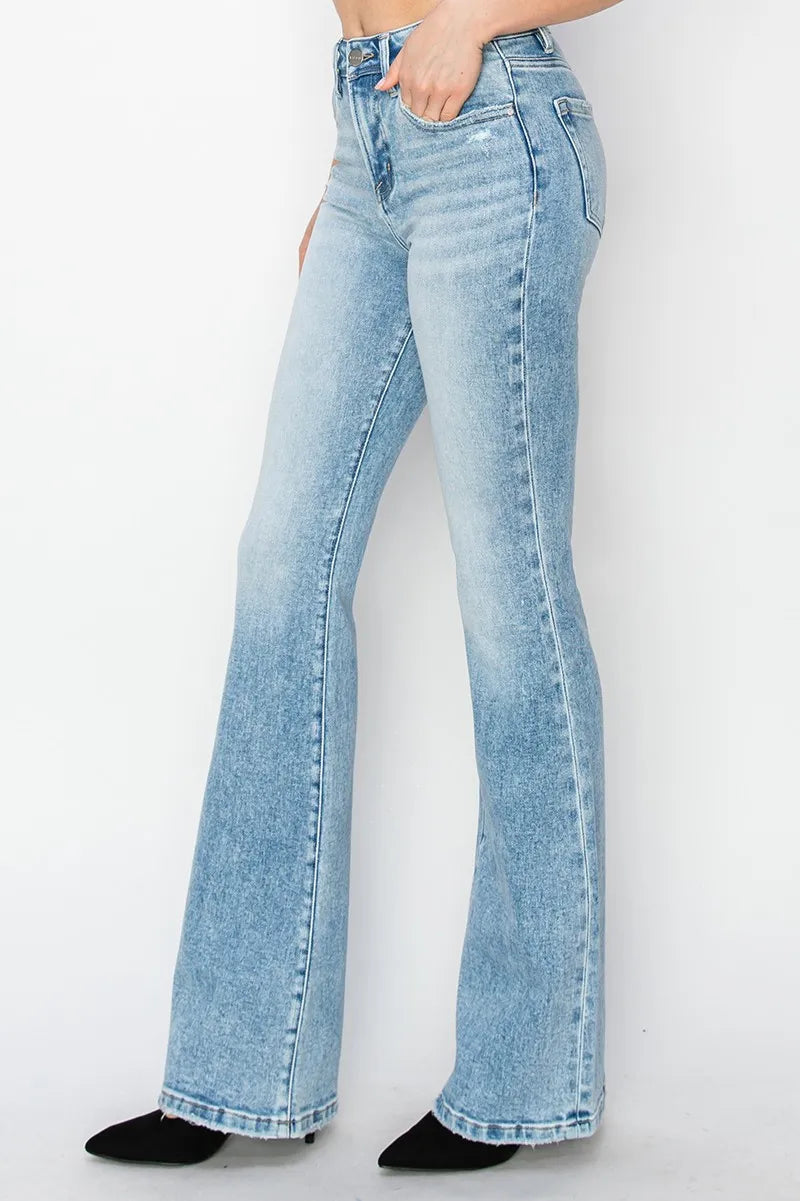 RISEN boot cut High Rise Jeans - MaraFormigone