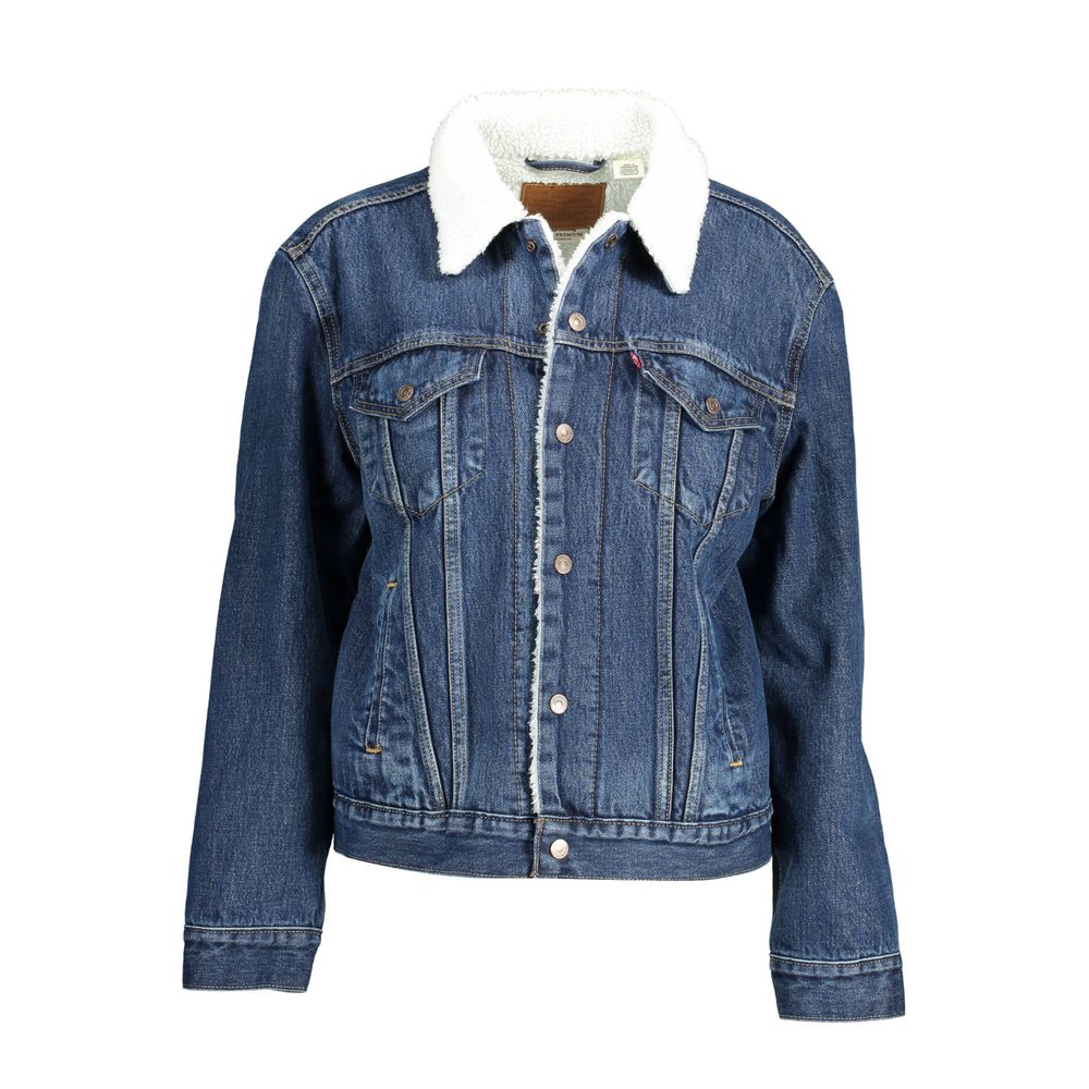 Jaqueta feminina Levi's azul de algodão