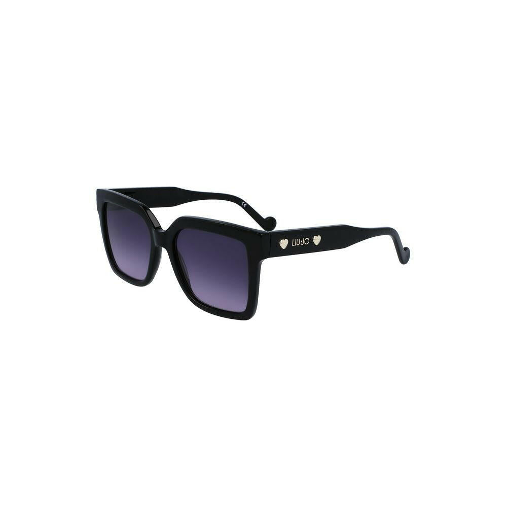 Liu Jo Black Acetate Women Sunglasses Liu Jo