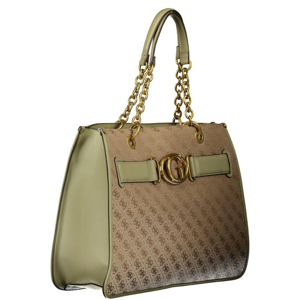 Guess Jeans Green Polyester Women Handbag Guess Jeans