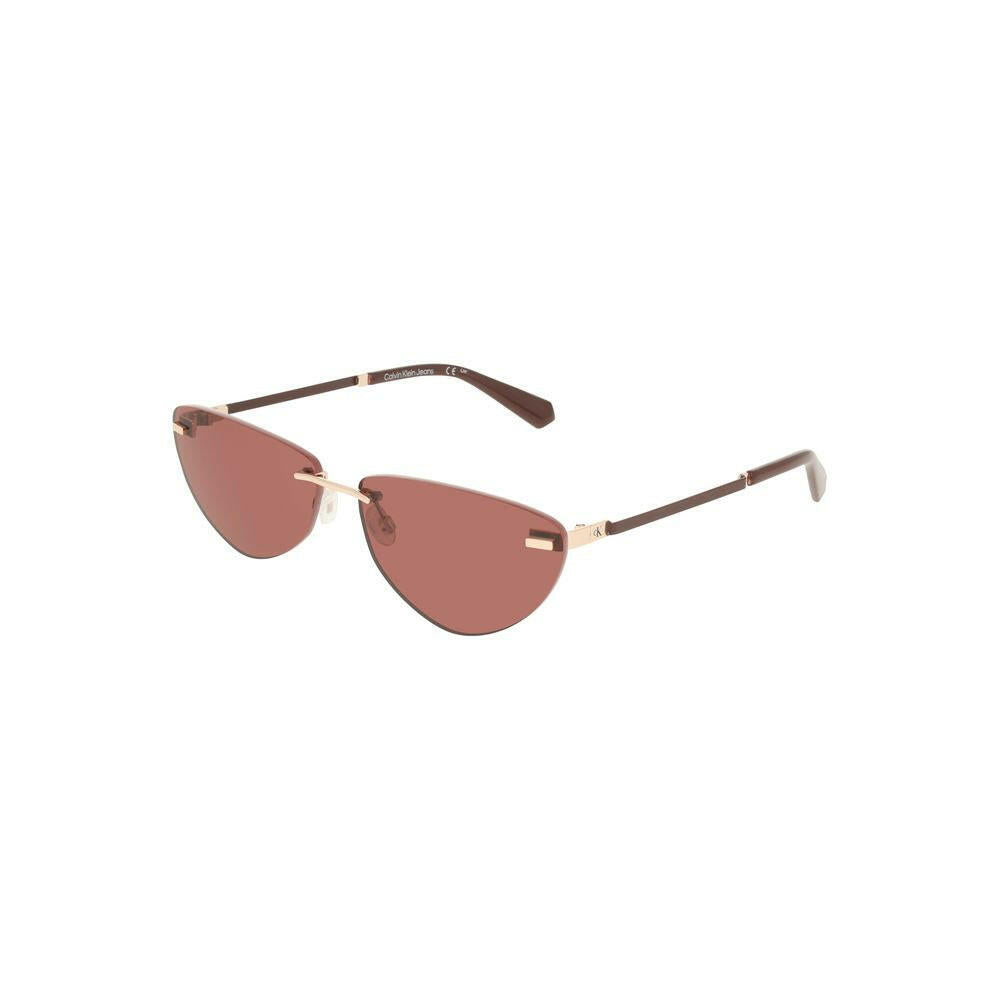Calvin Klein Pink Metal Women Sunglass Calvin Klein