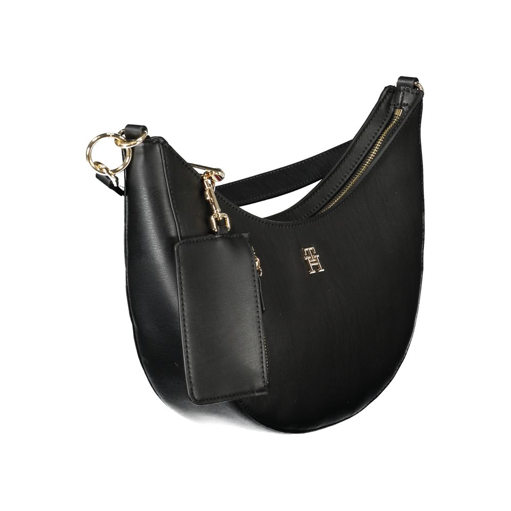 Bolsa feminina Tommy Hilfiger em polietileno preto