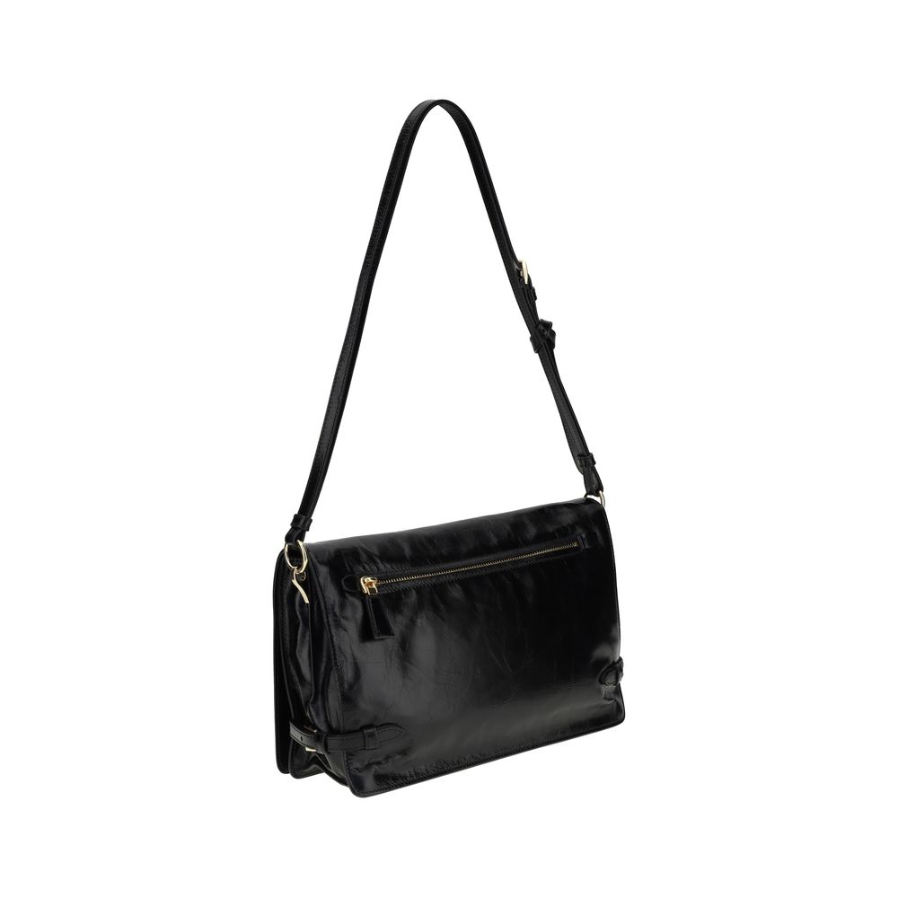 Prada Crinkled leather Shoulder Bag Prada