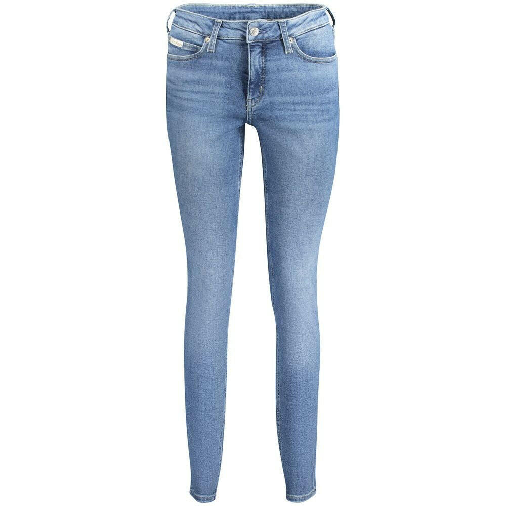 Calvin Klein Blue Cotton Women Jeans Calvin Klein