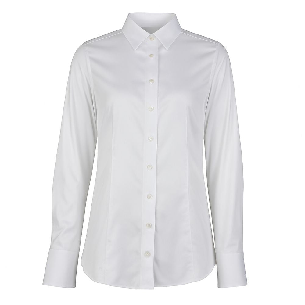 Made in Italy White Cotton Women Shirt Made in Italy