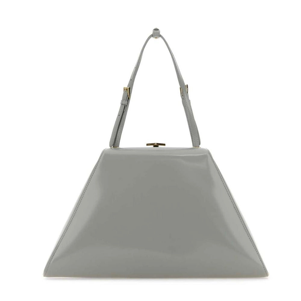 Prada Gray Leather Handbag Prada