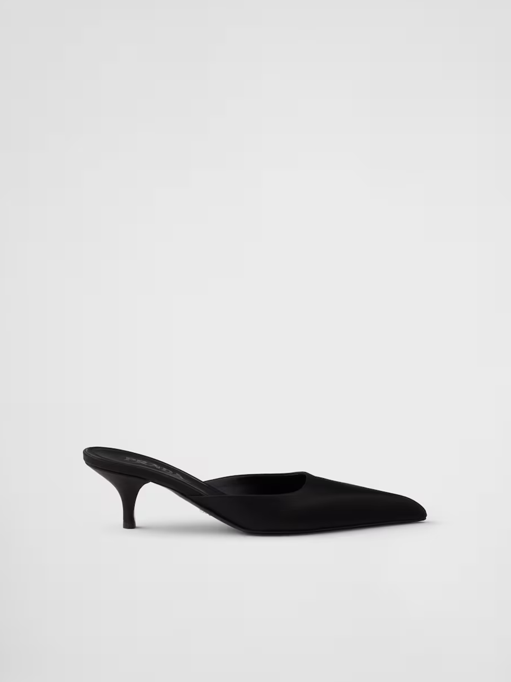 Prada Black Satin Sabot Prada