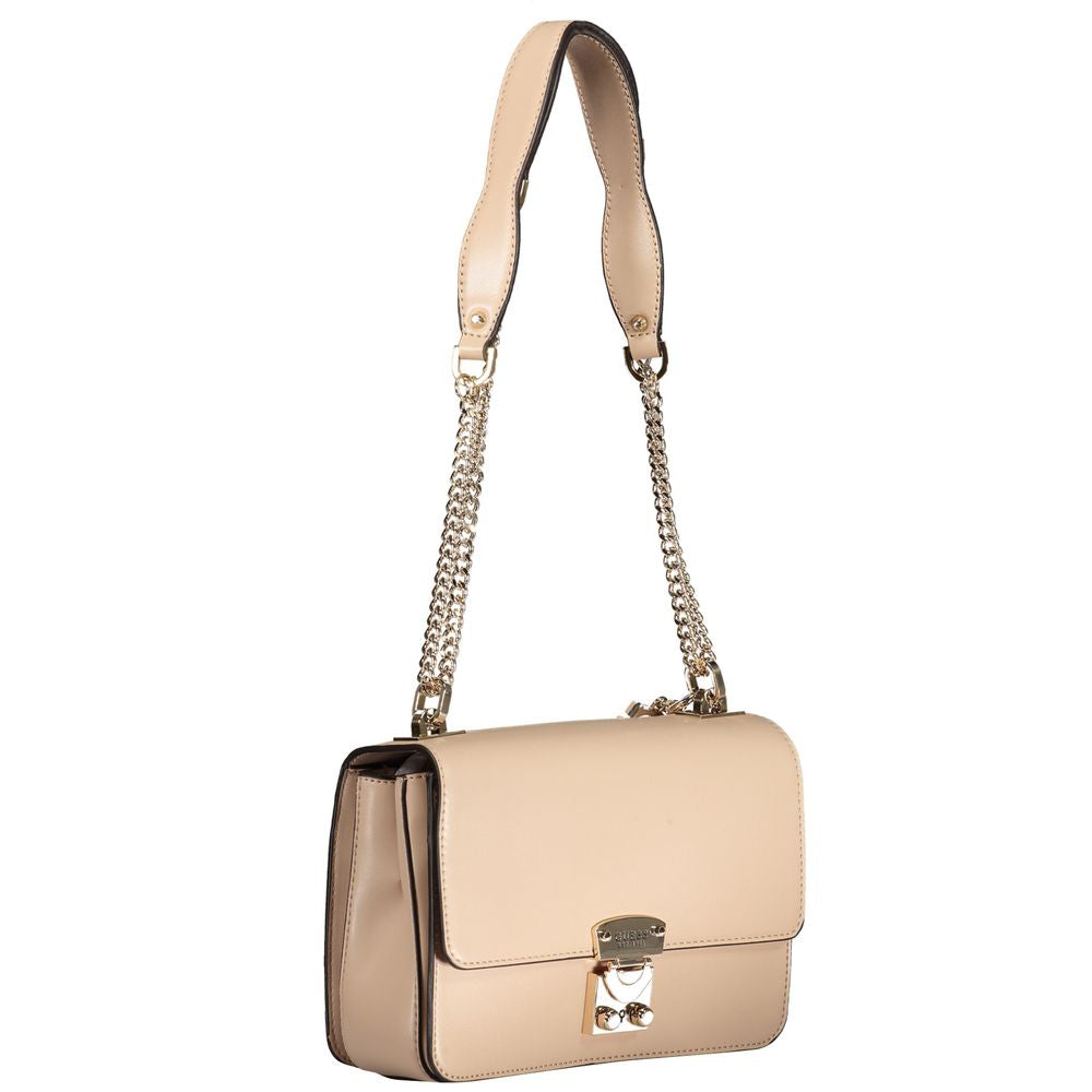Bolso de mano Guess Jeans color beige de polietileno