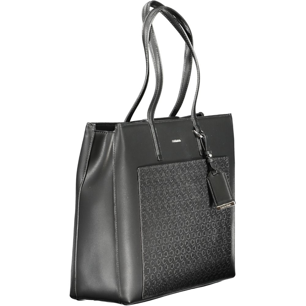 Bolsa feminina Calvin Klein em poliéster preto