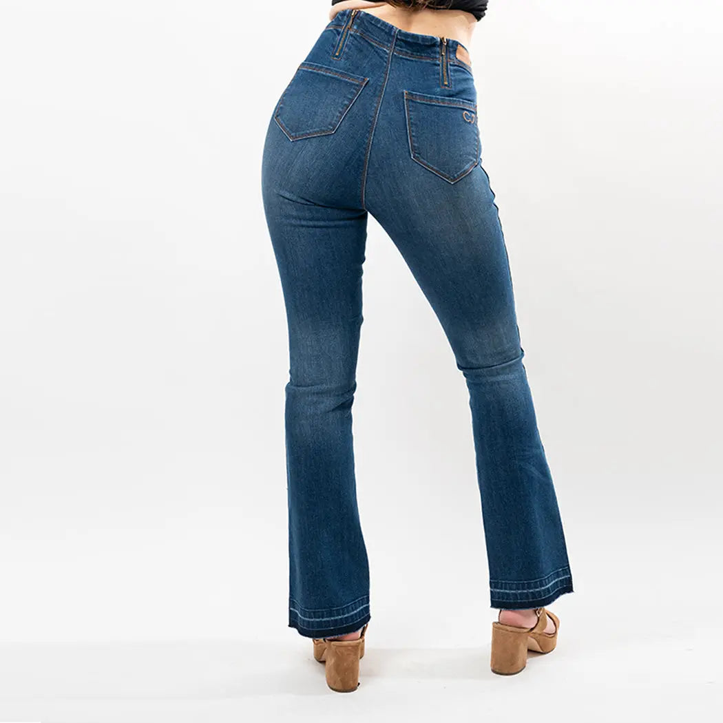 Undone Hem Bootcut Fashion Style
