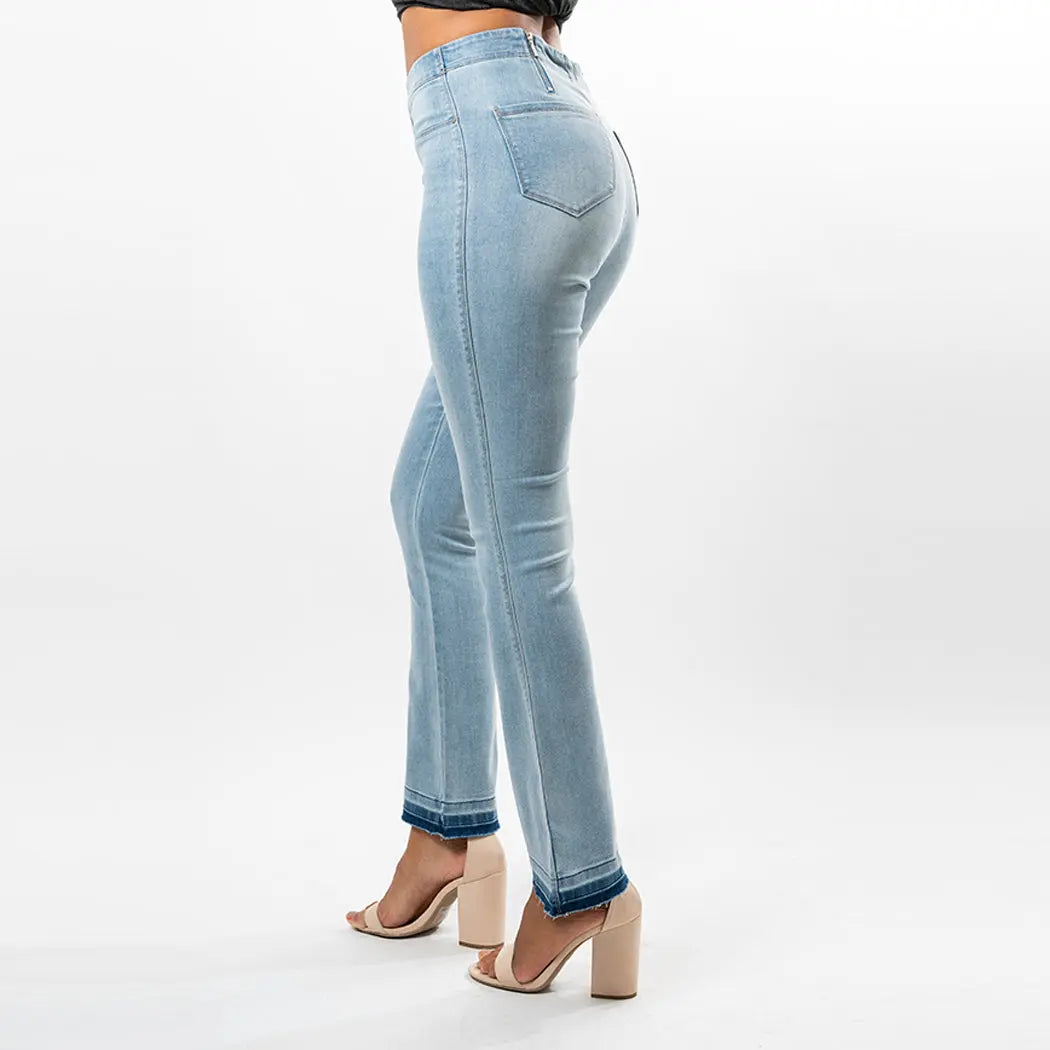 Undone Hem Bootcut Fashion Style