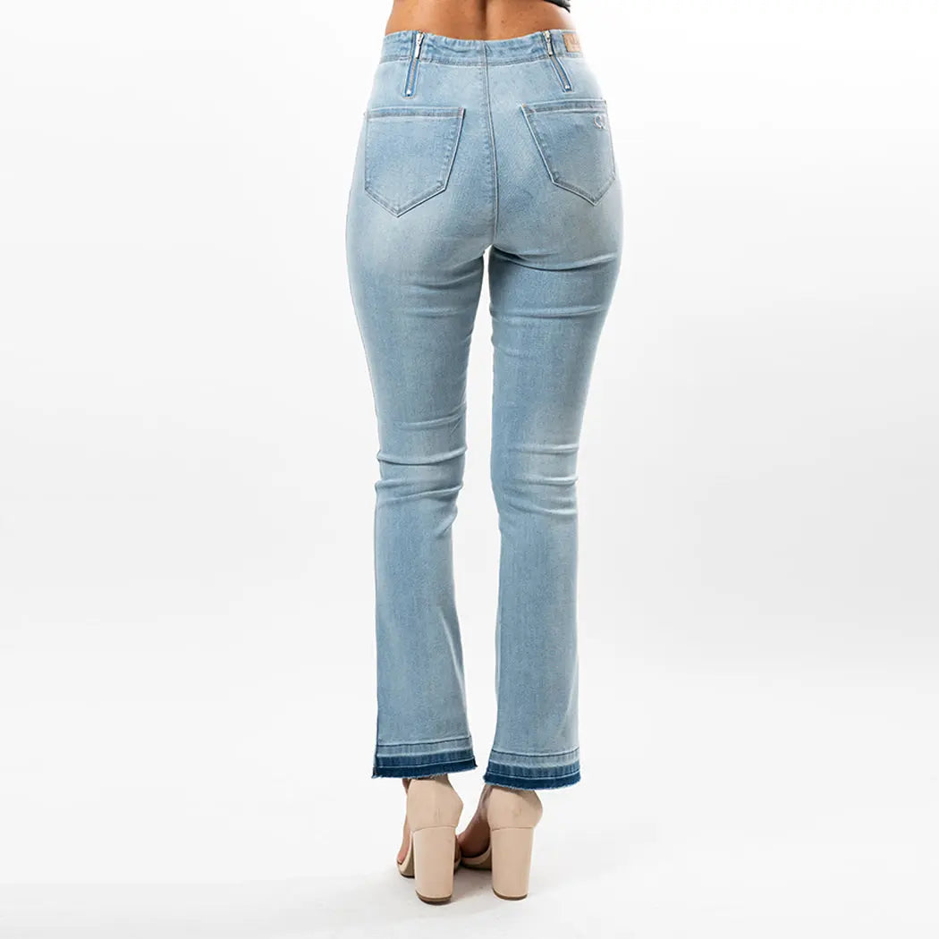 Undone Hem Bootcut Fashion Style