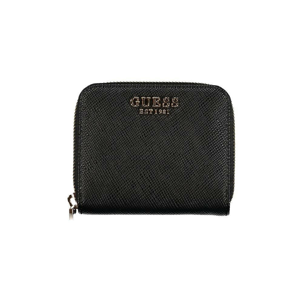 Guess Jeans Black Polyethylene Wallet Guess Jeans