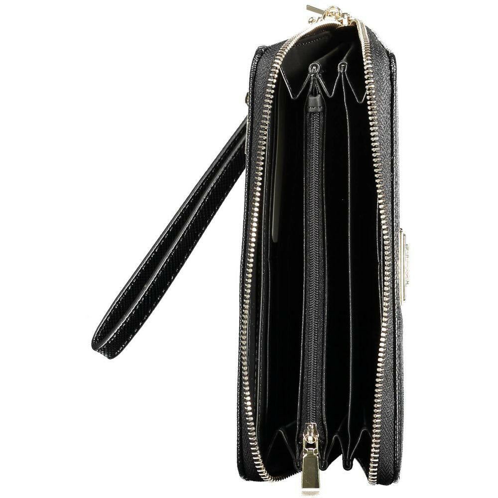 Guess Jeans Black Polyethylene Women Wallet Guess Jeans