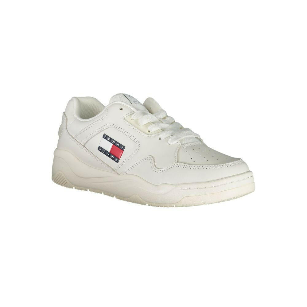 Tommy Hilfiger White Polyester Sneaker Tommy Hilfiger