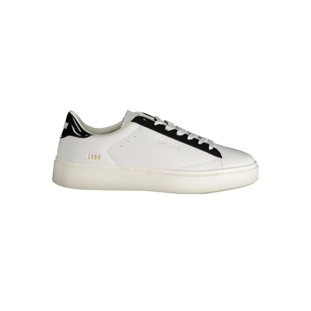 Gas White Polyester Women Sneaker Gas