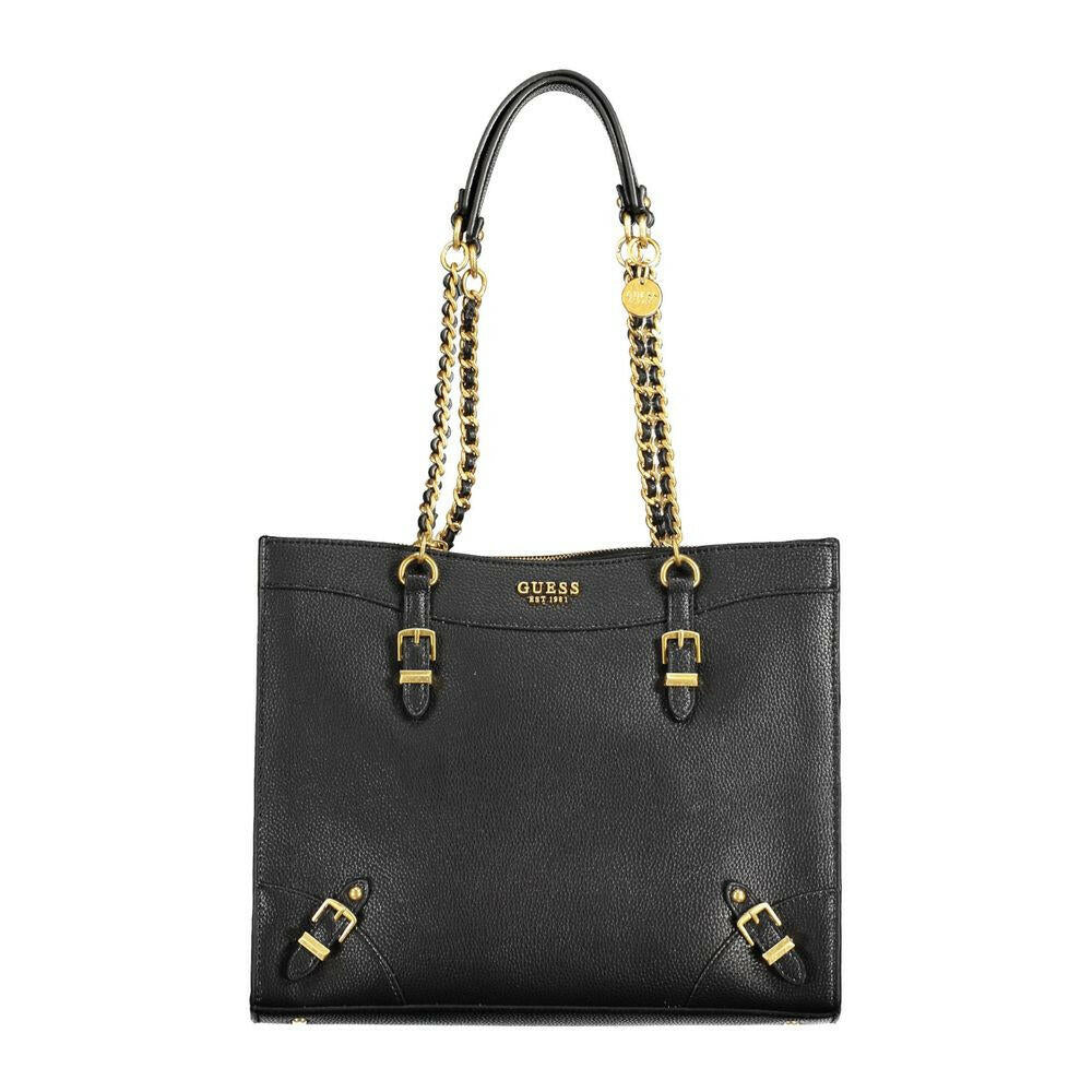 Guess Jeans Black Polyethylene Women Handbag Guess Jeans