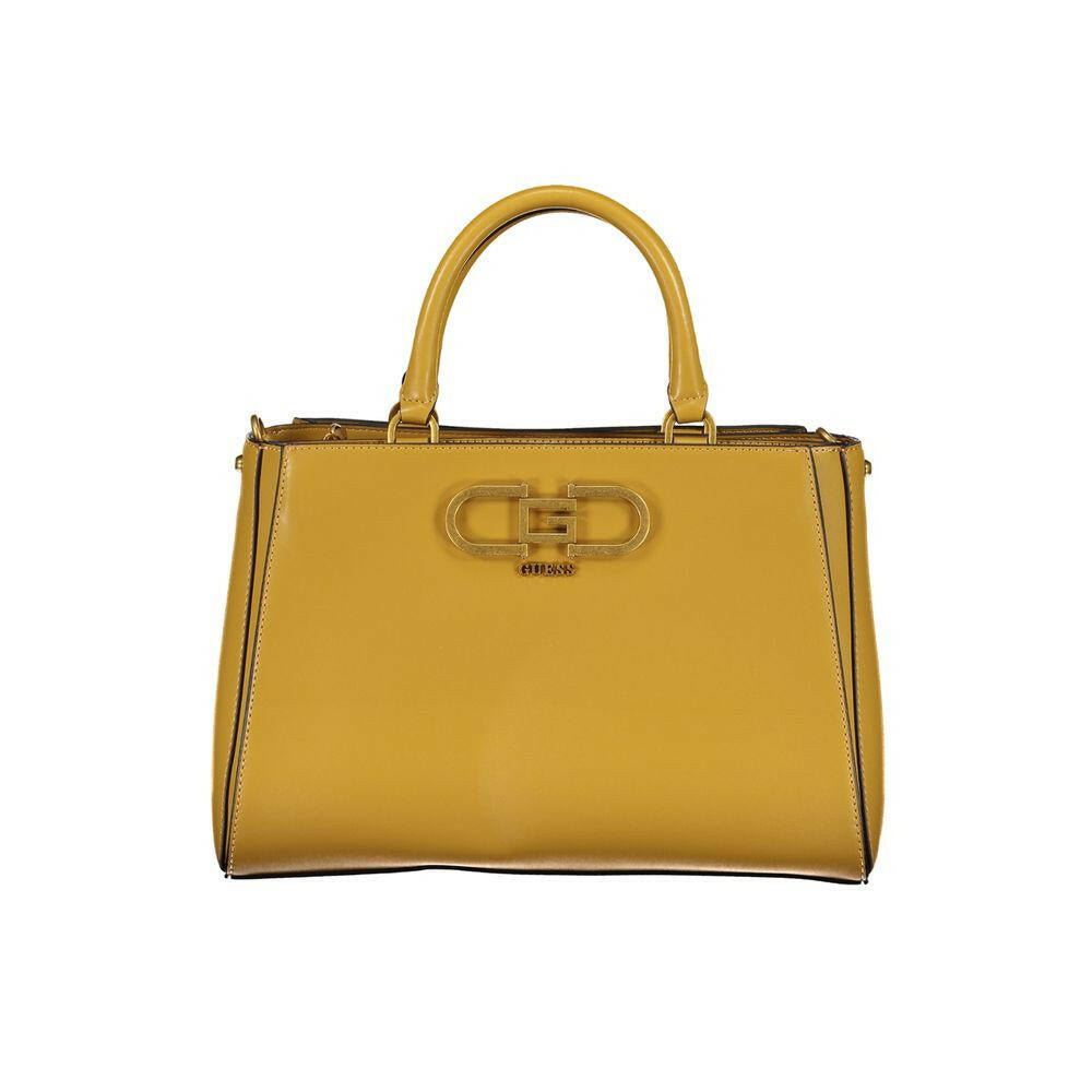Guess Jeans Yellow Polyethylene Handbag Guess Jeans