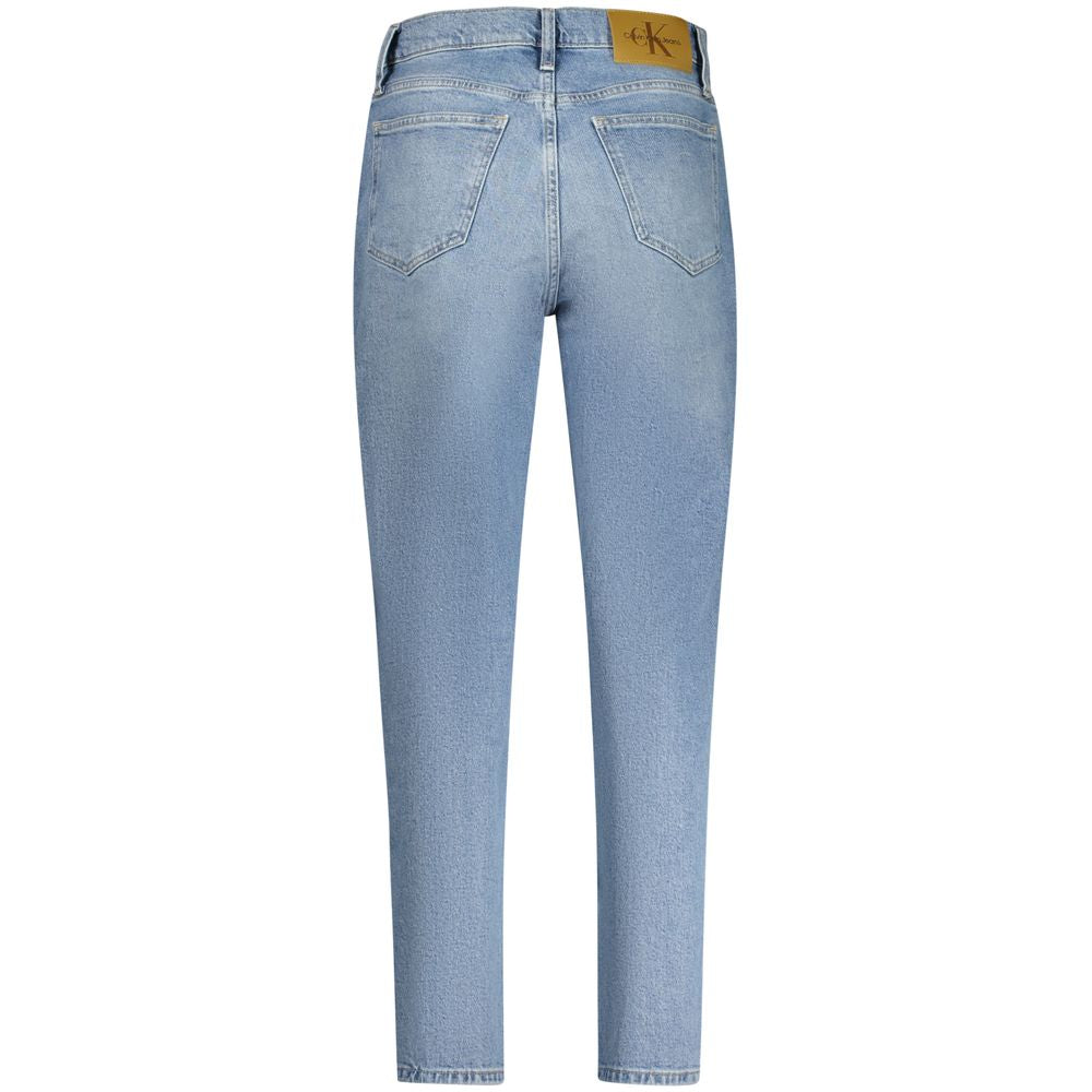 Calvin Klein Blue Cotton Women Jean Calvin Klein