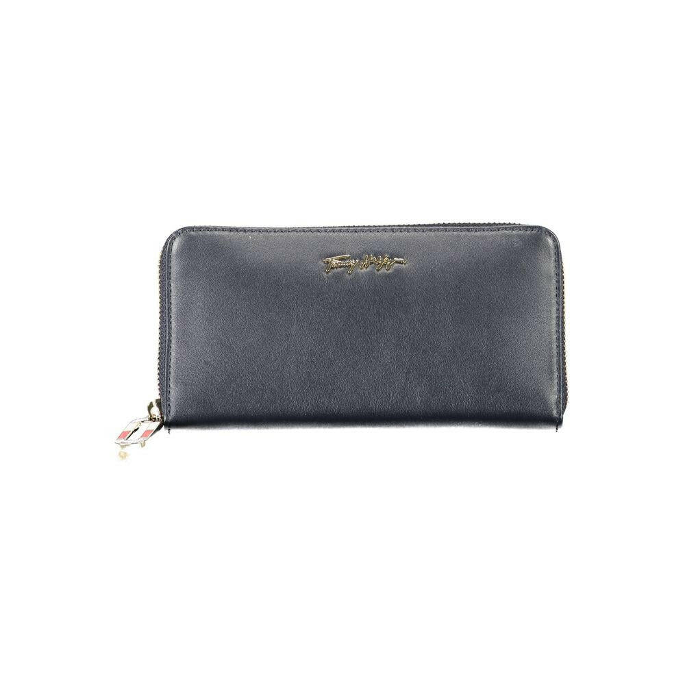 Tommy Hilfiger Blue Leather Women Wallet.