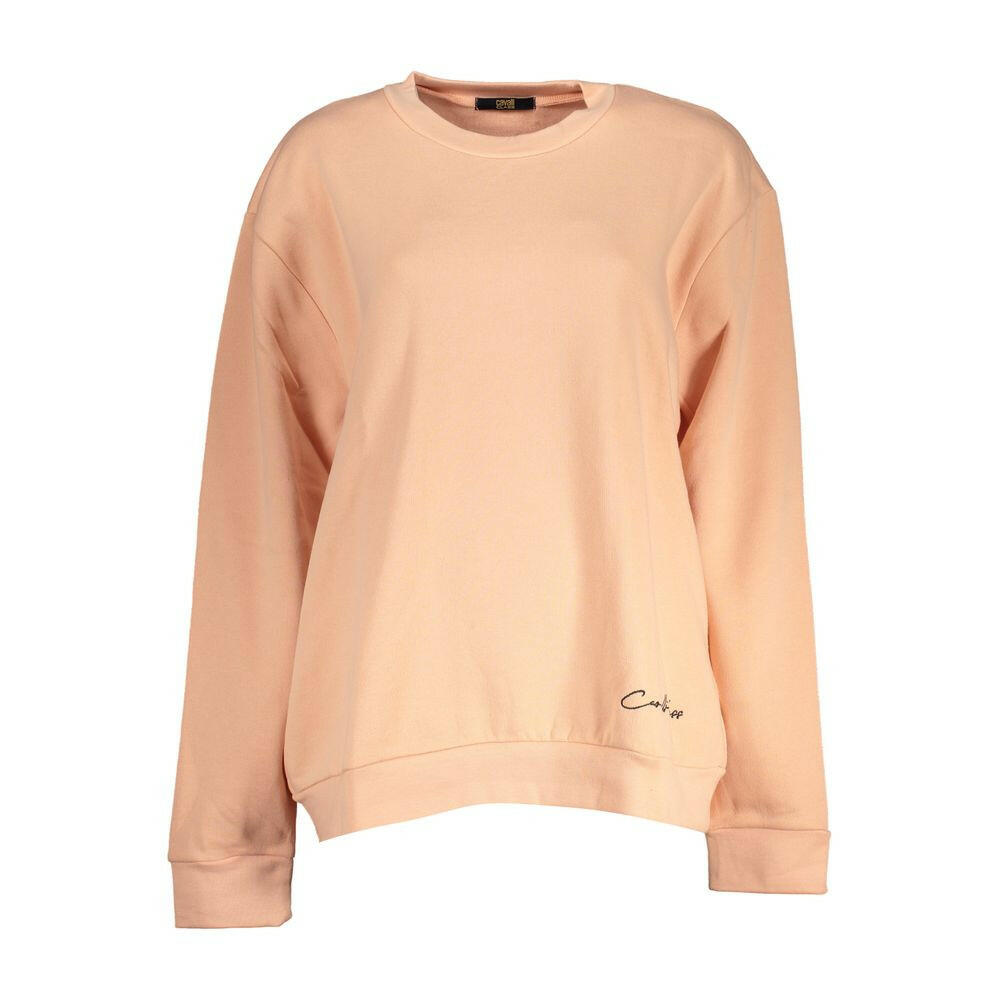 Cavalli Class Pink Cotton Women Sweater Cavalli Class