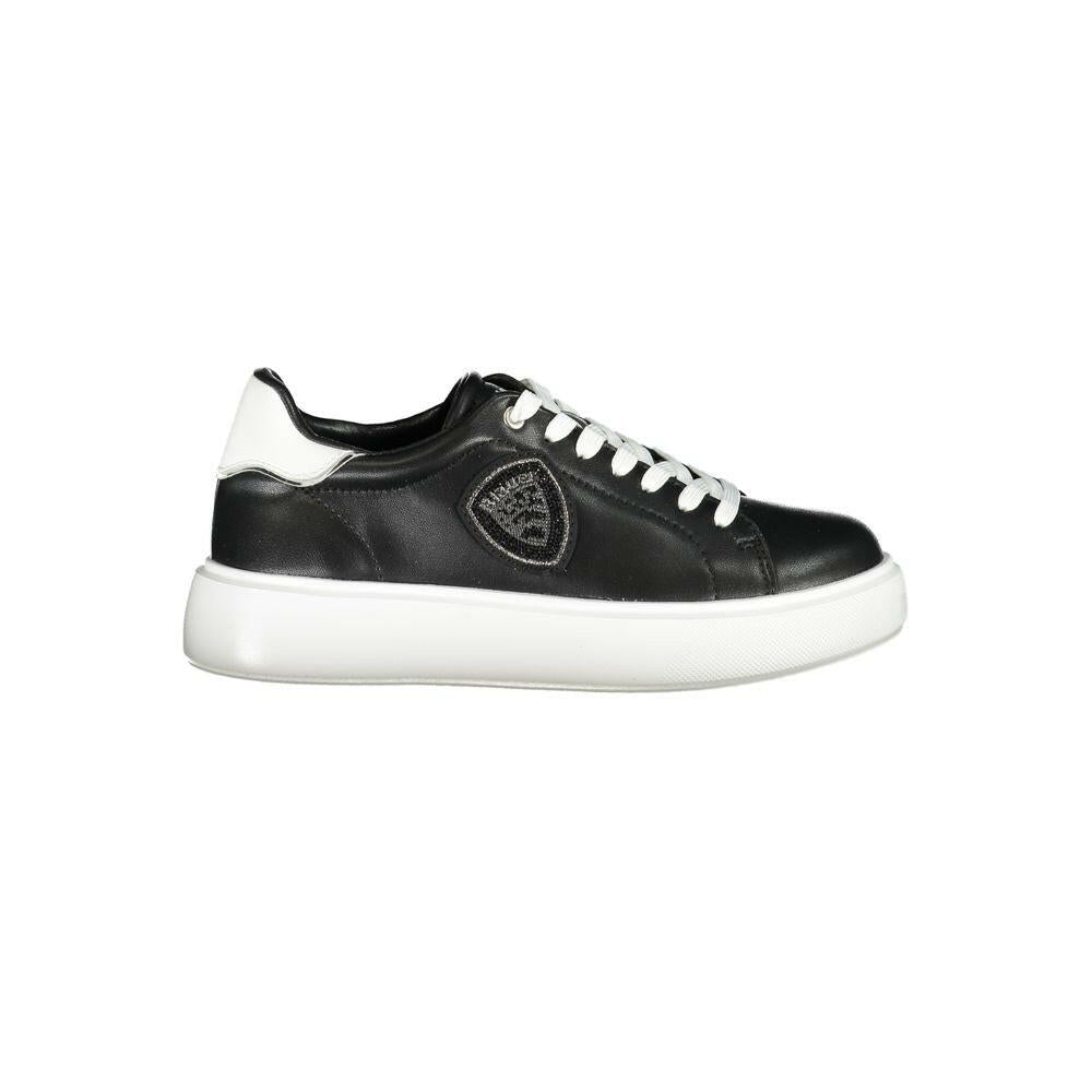 Blauer Black Leather Women Sneaker Blauer