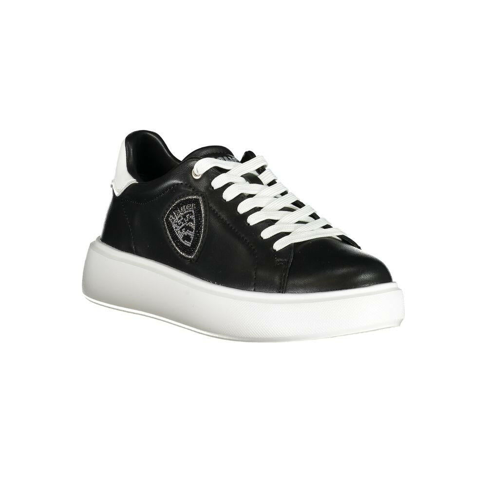 Blauer Black Leather Women Sneaker Blauer
