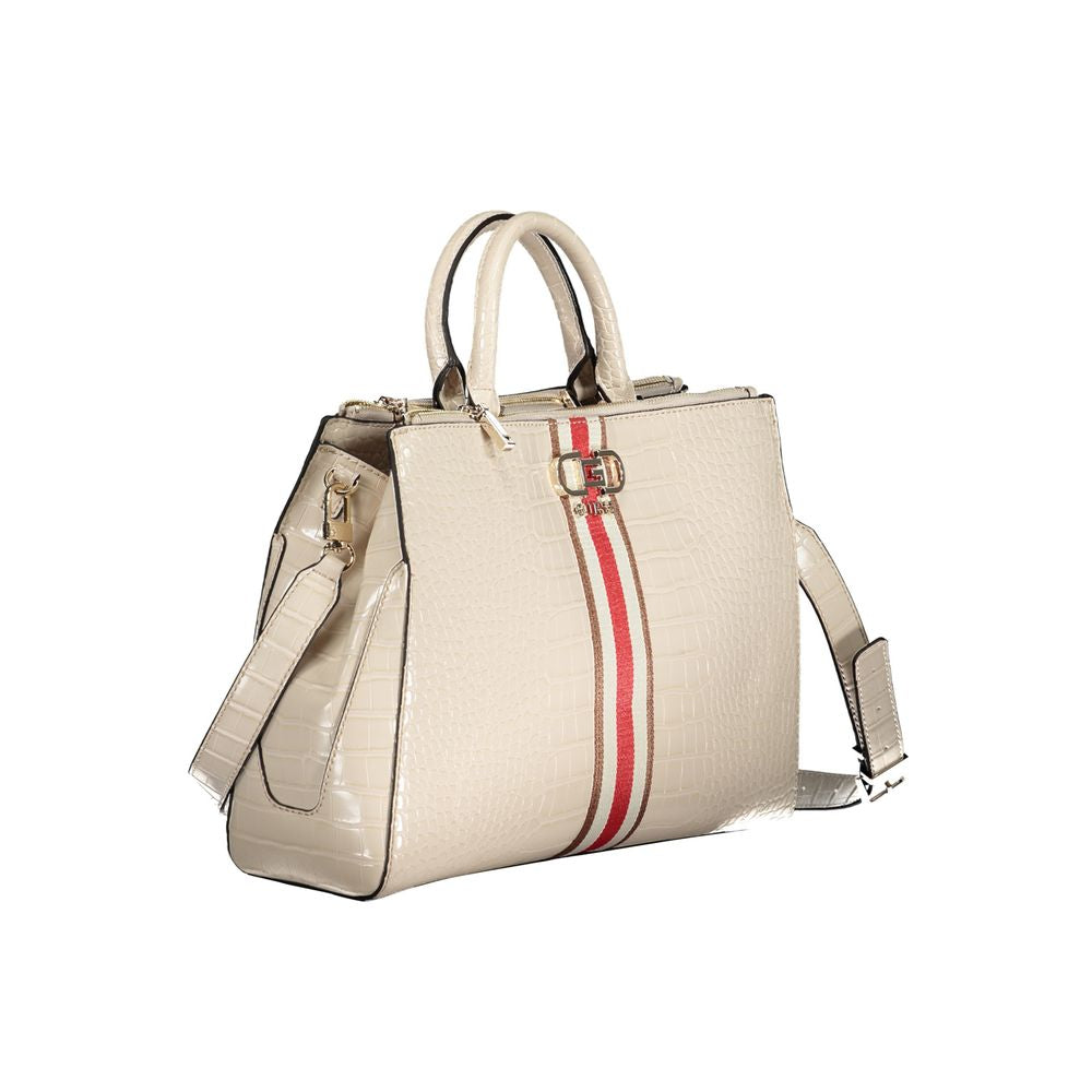 Bolso de mano Guess Jeans color beige de polietileno