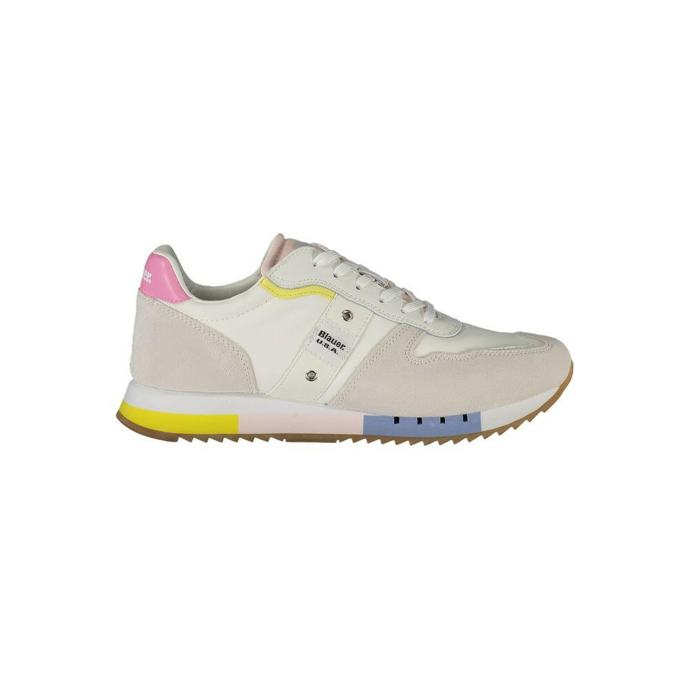 Blauer White Leather Women Sneaker Blauer
