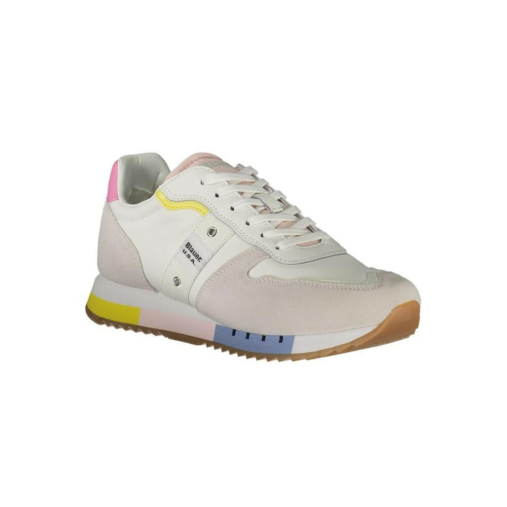 Blauer White Leather Women Sneaker Blauer