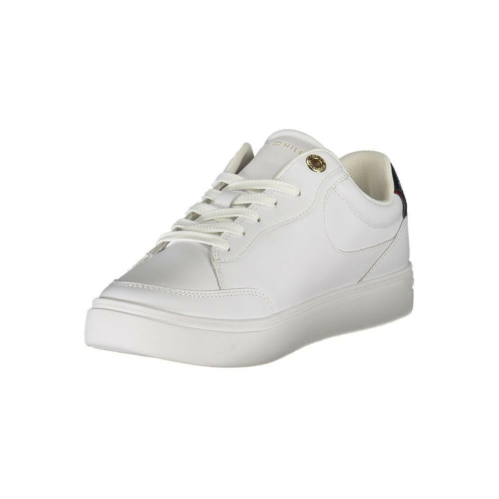 Tommy Hilfiger White Leather Women Sneaker Tommy Hilfiger