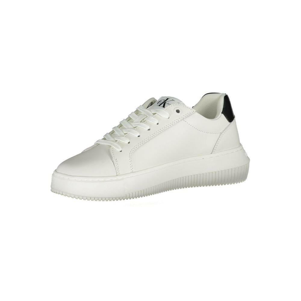 Calvin Klein Eco-Chic White Sneakers with Contrast Details Calvin Klein
