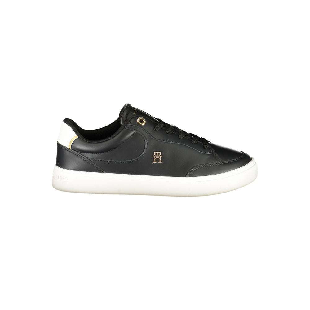 Zapatillas deportivas de piel negra para mujer de Tommy Hilfiger