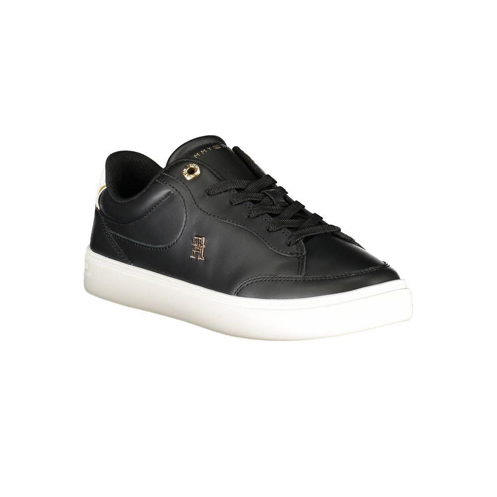 Zapatillas deportivas de piel negra para mujer de Tommy Hilfiger