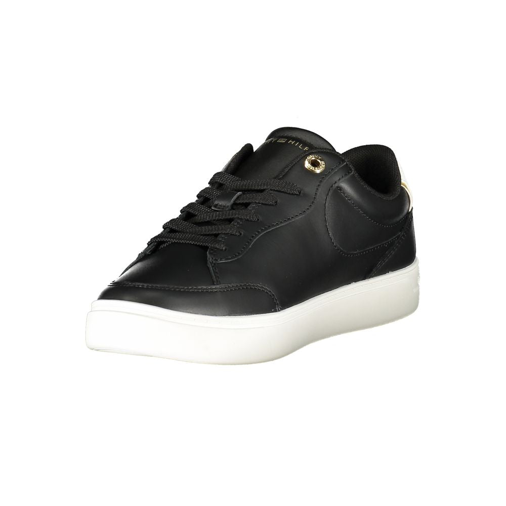 Zapatillas deportivas de piel negra para mujer de Tommy Hilfiger
