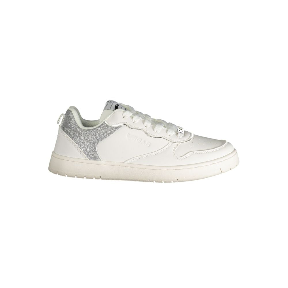 Gas White Polyester Women Sneaker Gas