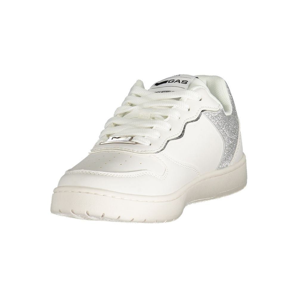 Gas White Polyester Women Sneaker Gas