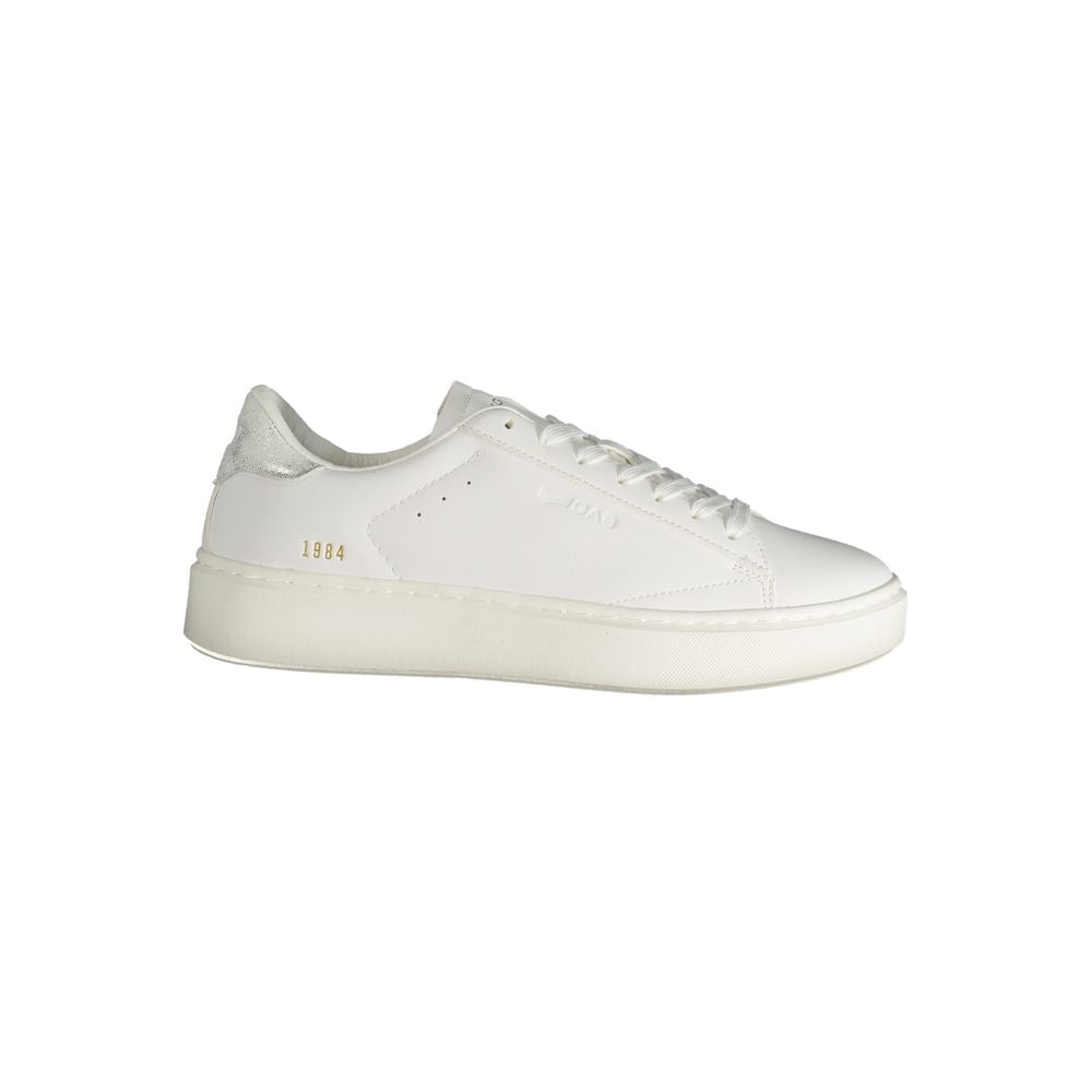Gas White Polyester Women Sneaker Gas