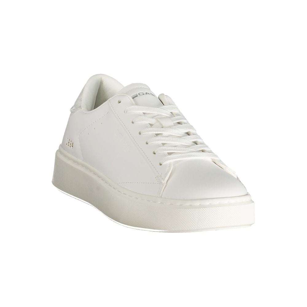 Gas White Polyester Women Sneaker Gas