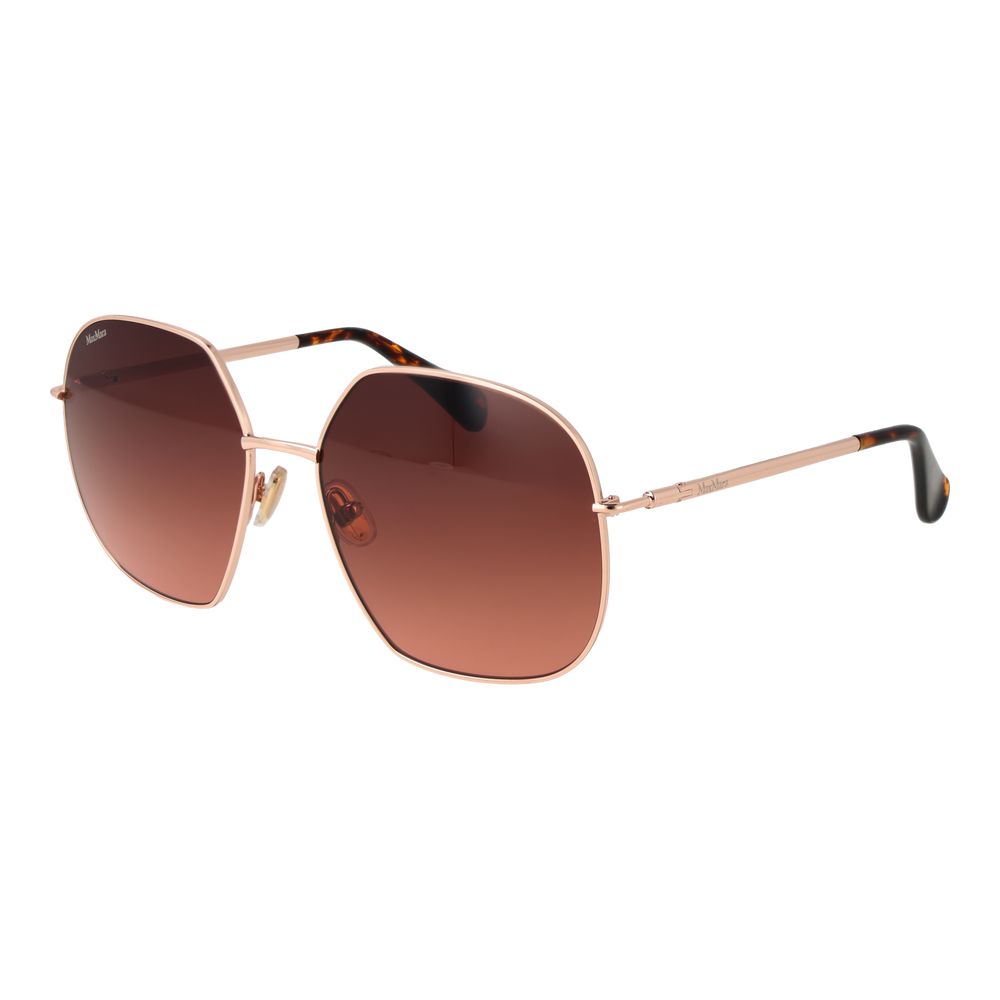 Gafas de sol Max Mara de metal oro rosa