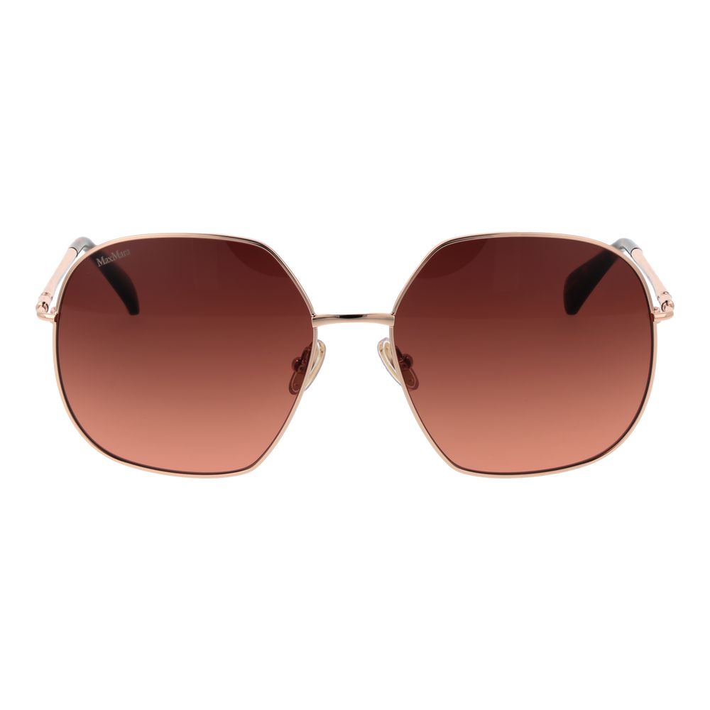 Gafas de sol Max Mara de metal oro rosa