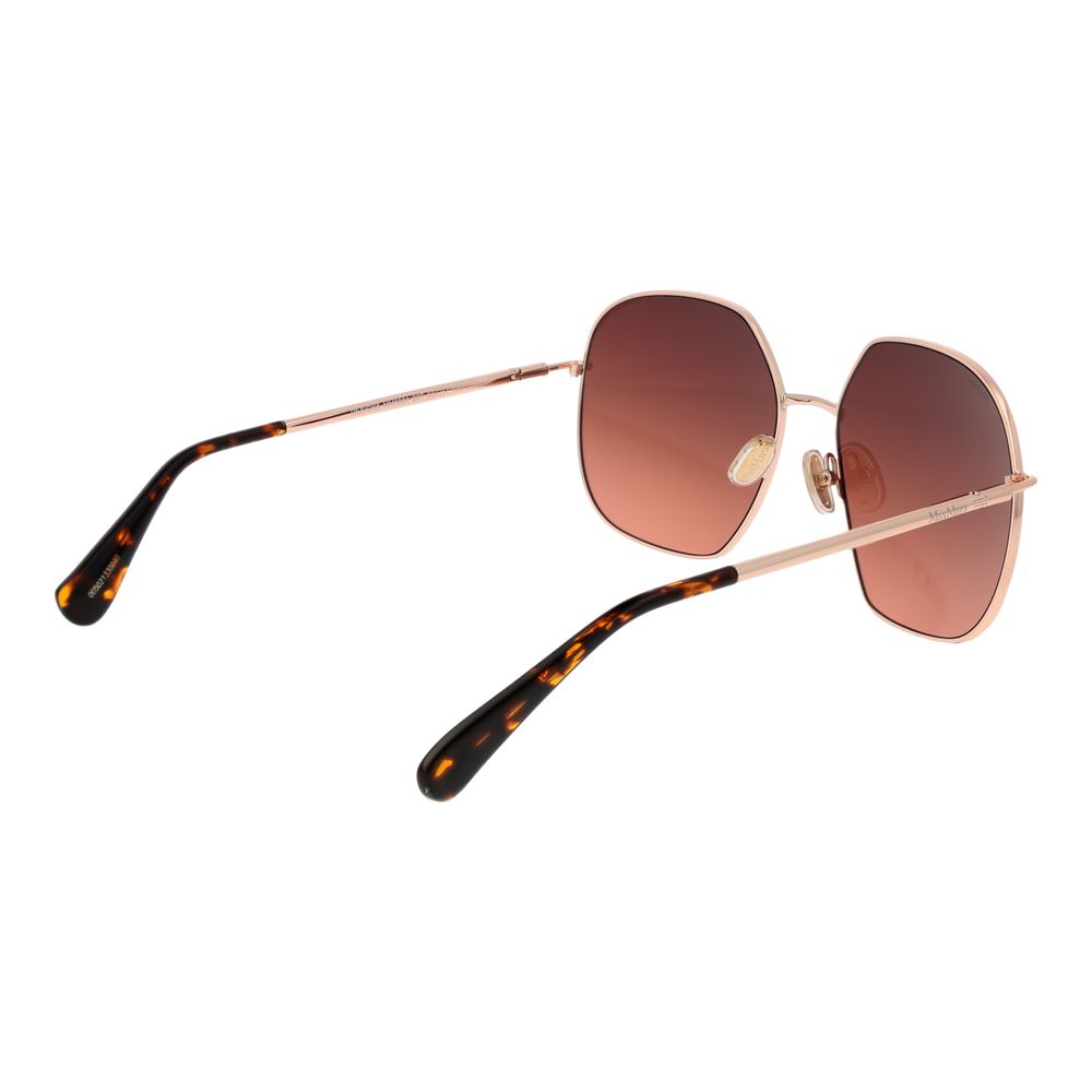 Gafas de sol Max Mara de metal oro rosa