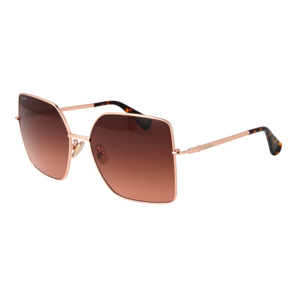 Gafas de sol Max Mara de metal dorado rosa