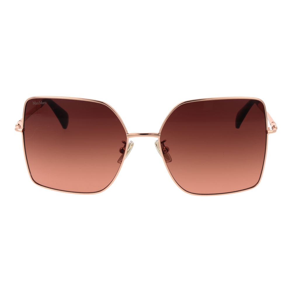 Gafas de sol Max Mara de metal dorado rosa